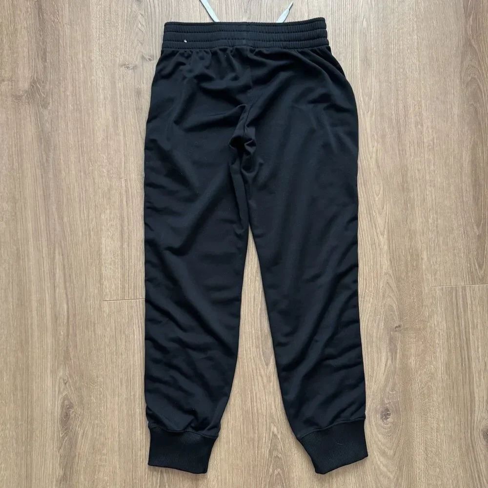 Nike Boys Tracksuit 2 Piece Set Size M Black White Zip Jacket Jogger Pants